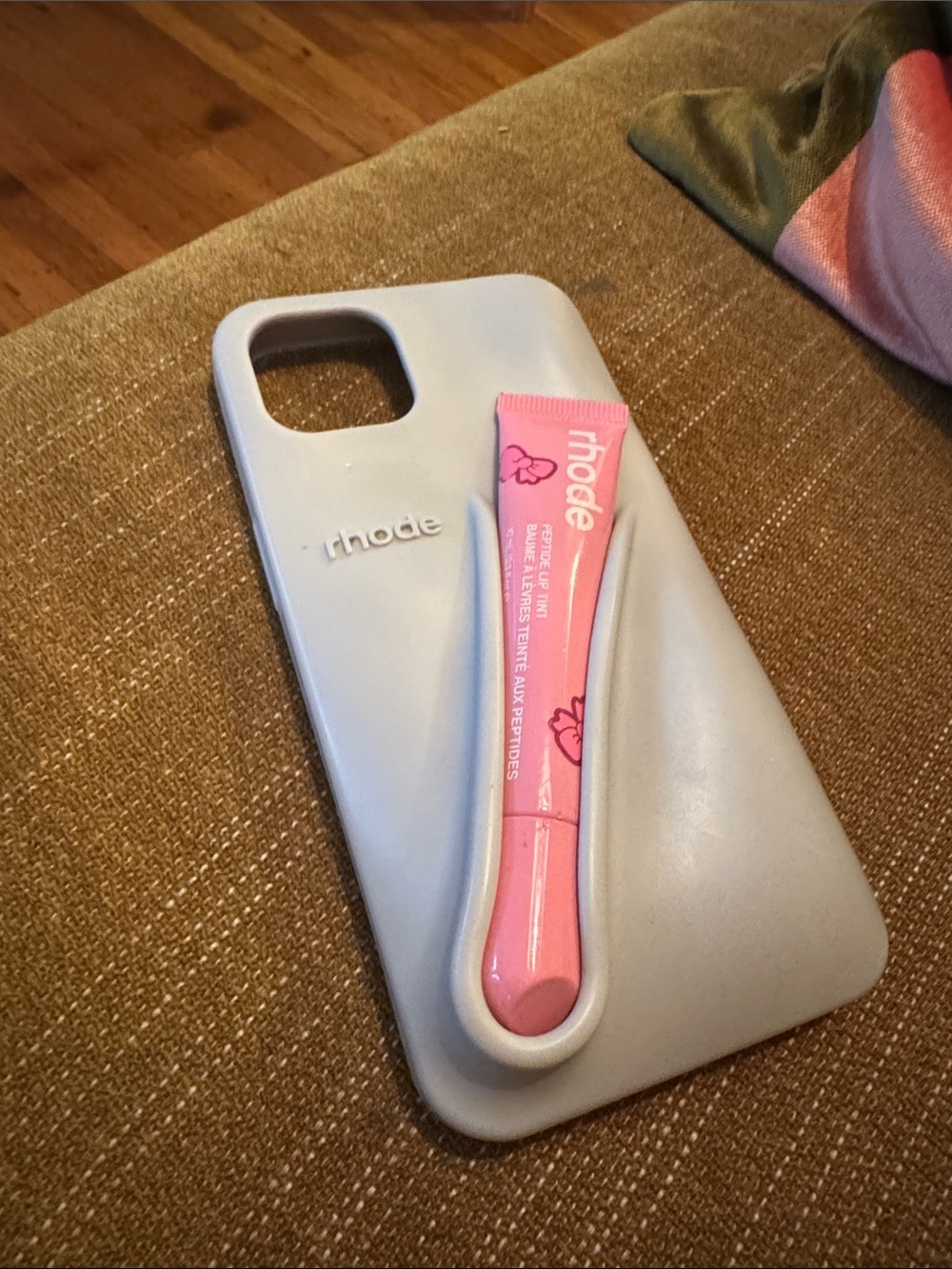 RHODE Lip Gloss Phone 13 Case Holder in Gray